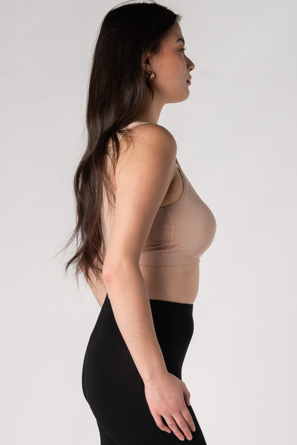 Essential Bamboo Bralette - Beige - Essential Bamboo Bralette - Beige