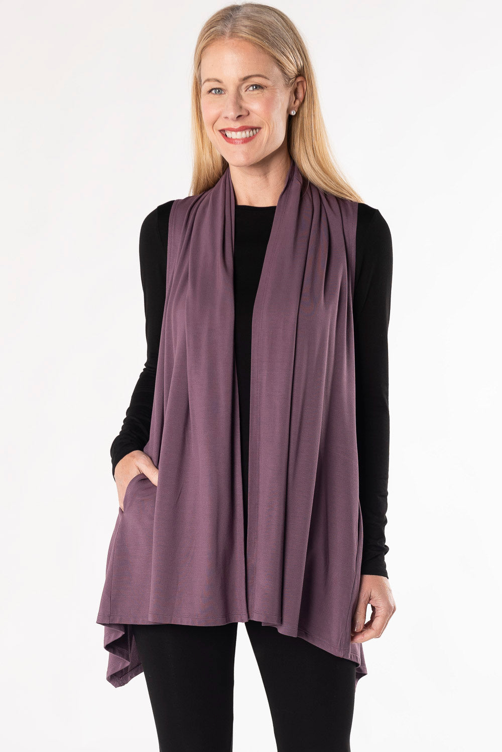 Mauve vest cheap