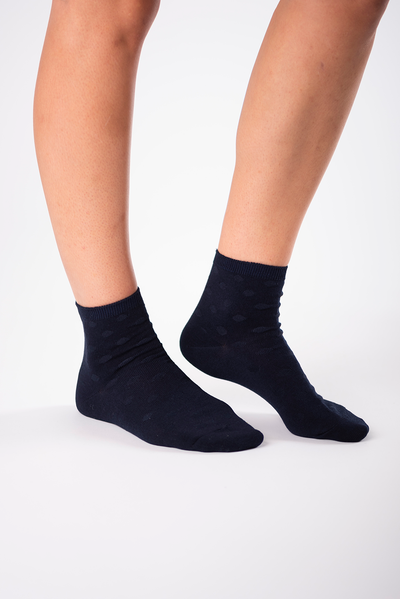 terrera womens navy blue bamboo micro crew length socks canada