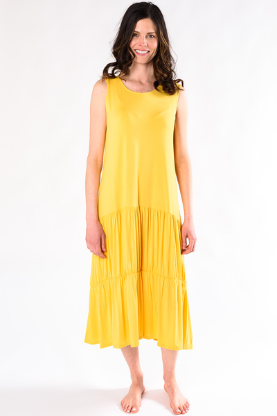 terrera womens yellow bamboo maxi dress canada