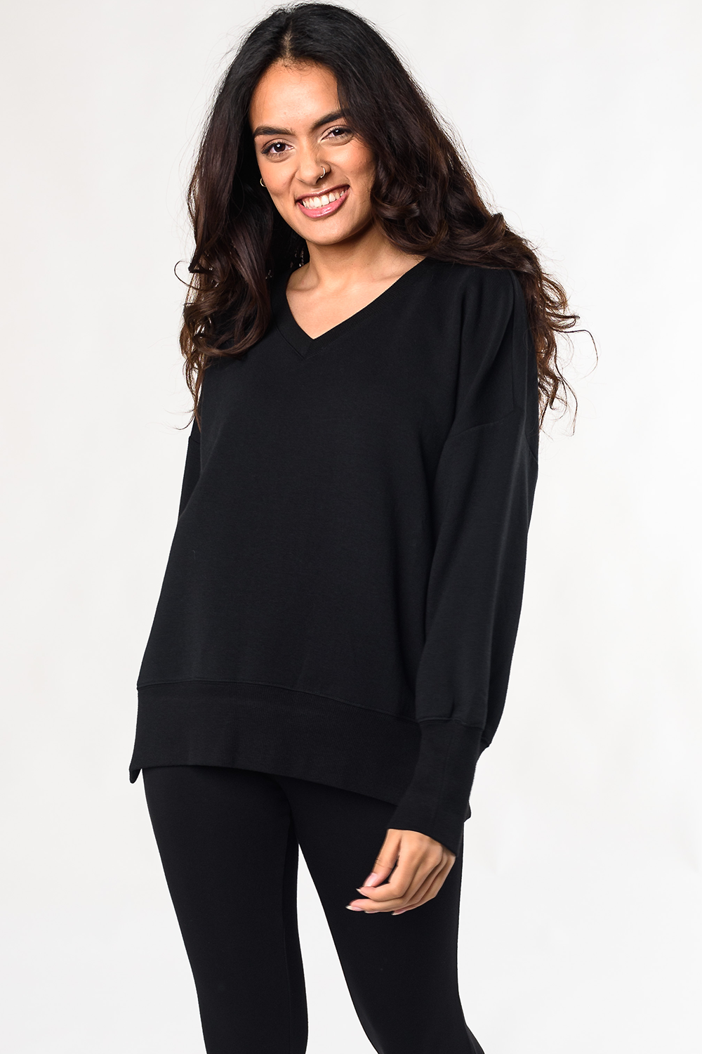 Black tunic best sale sweatshirt