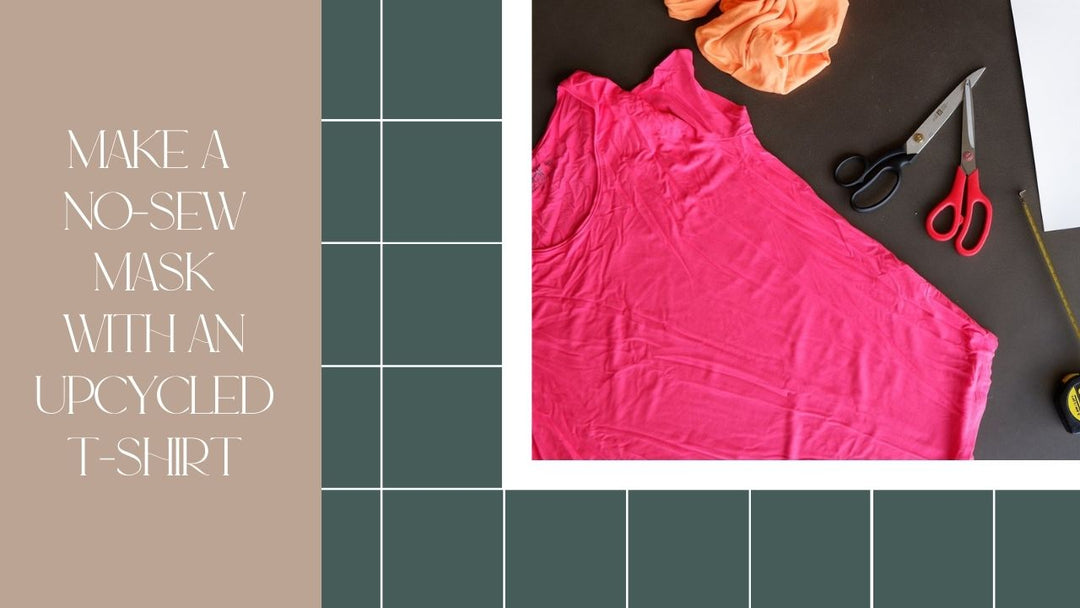Earth Day Feature: Make a No-Sew Face Mask Using an Upcycled T-Shirt