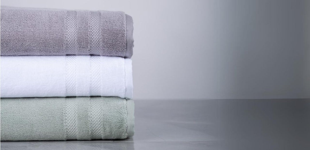 Bamboo towels. Sustainable bathroom products. Eco-friendly bathroom products.