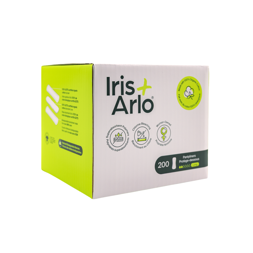 100% Organic Cotton Long Pantyliners