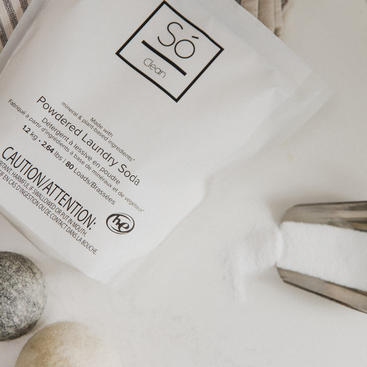 clean - powdered laundry soda