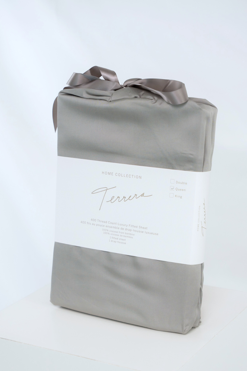 Terrera Bamboo Flat Sheet - Grey