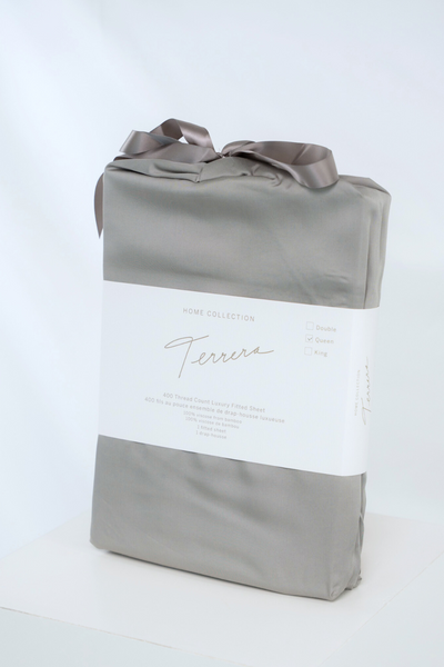 Terrera Bamboo Flat Sheet - Grey