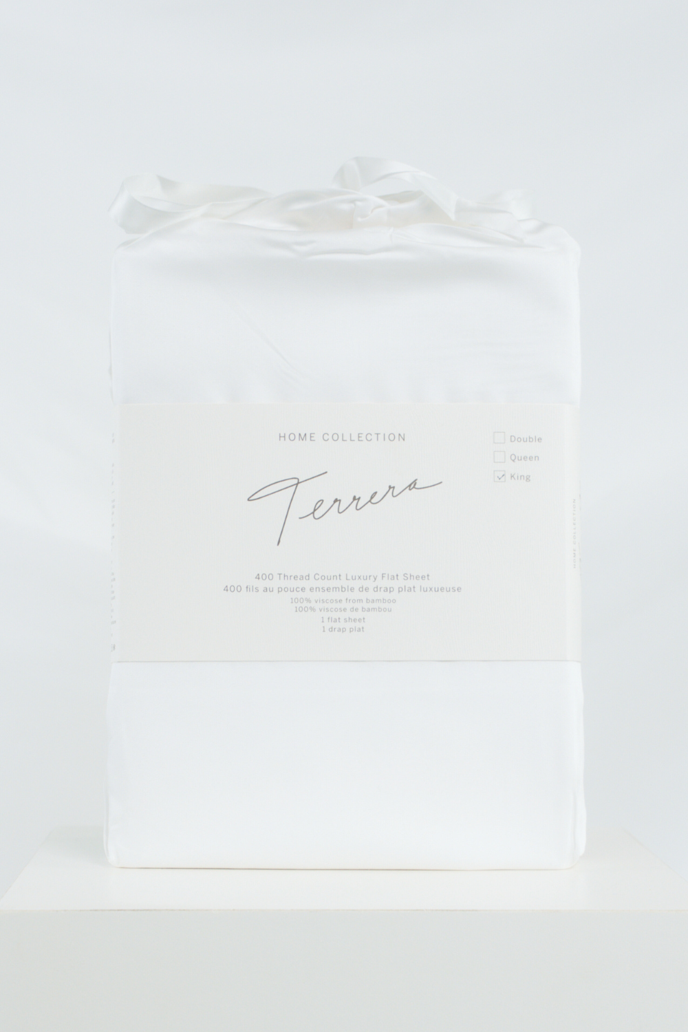 Terrera Bamboo Flat Sheet - White
