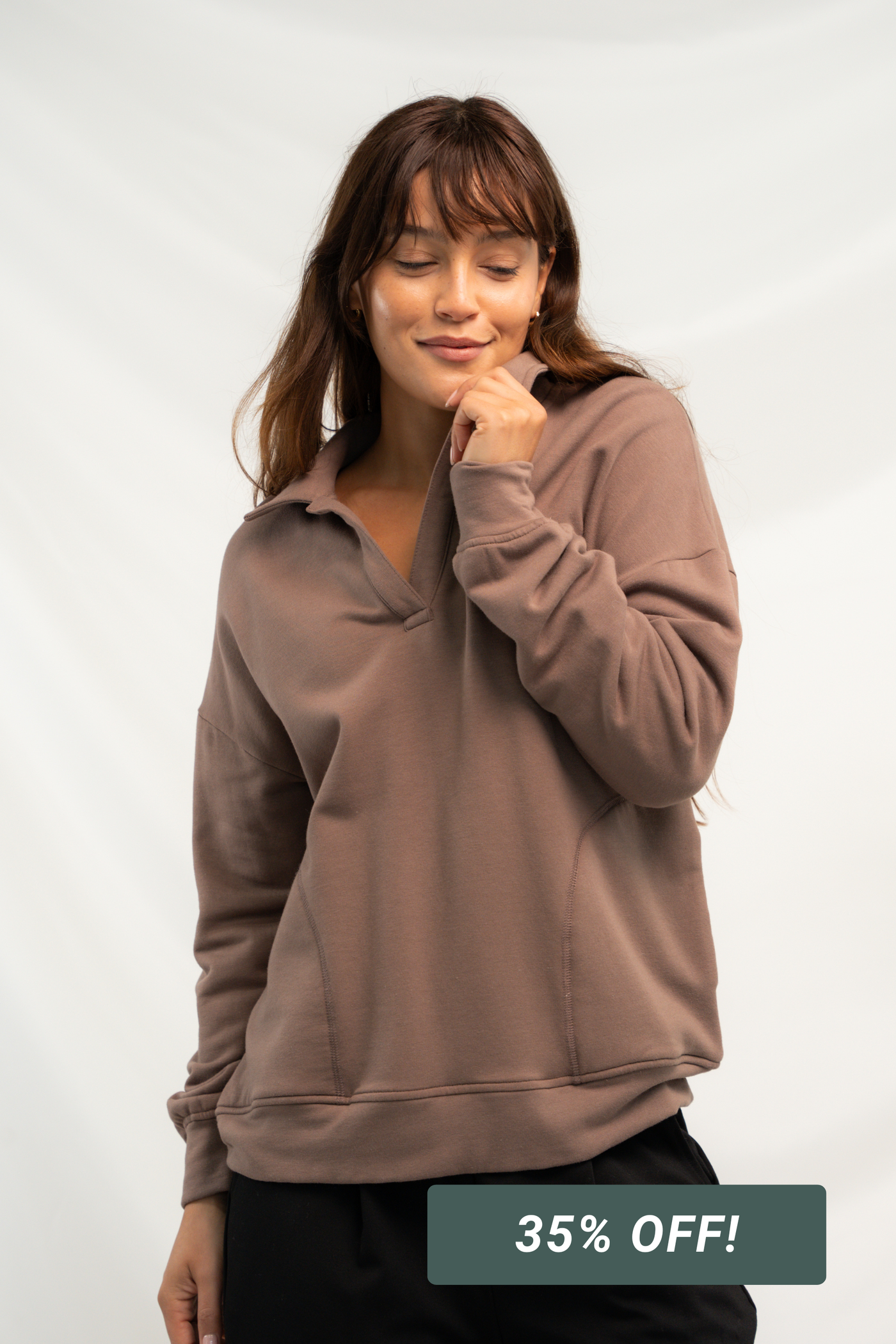 Marissa Bamboo Sweatshirt - Latte