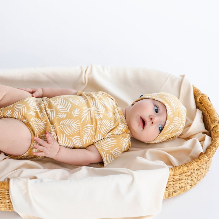 Bamboo Baby Capsule Gift Box | Palm Fronds &amp; Cream