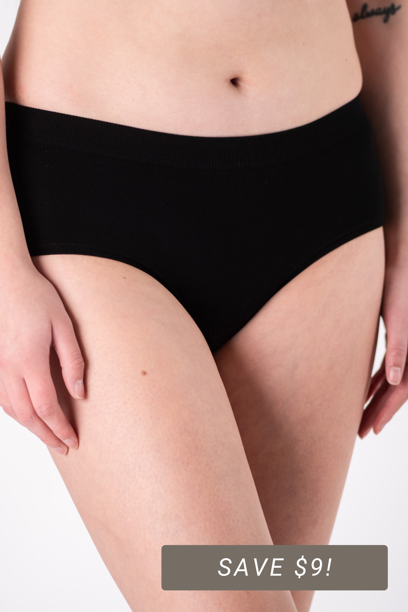 2-Pack Hipster Bamboo Underwear - Black