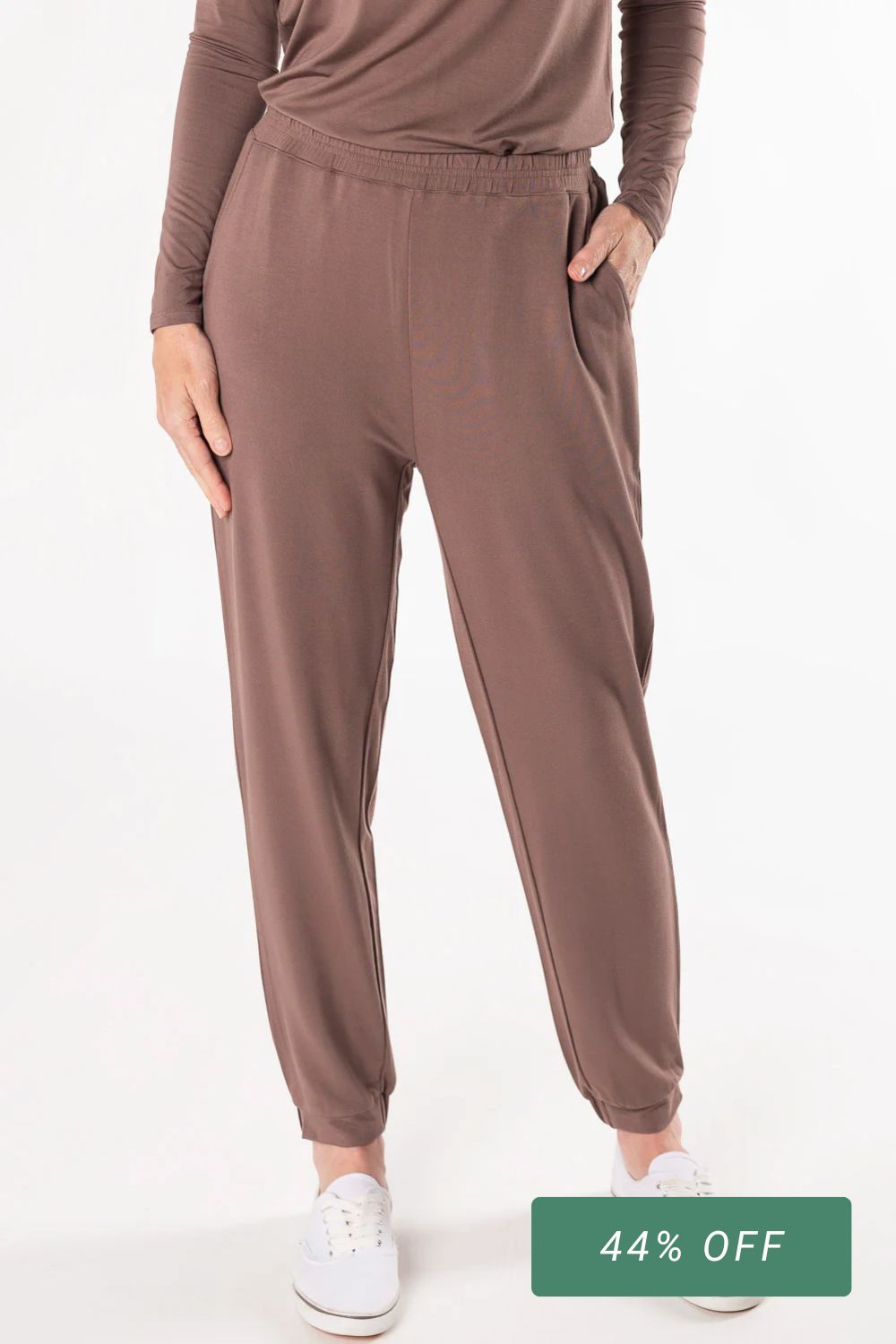 Kora Tapered Bamboo Jogger - Latte