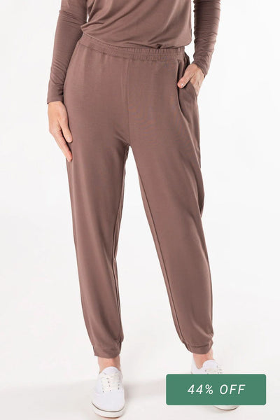 Kora Tapered Bamboo Jogger - Latte