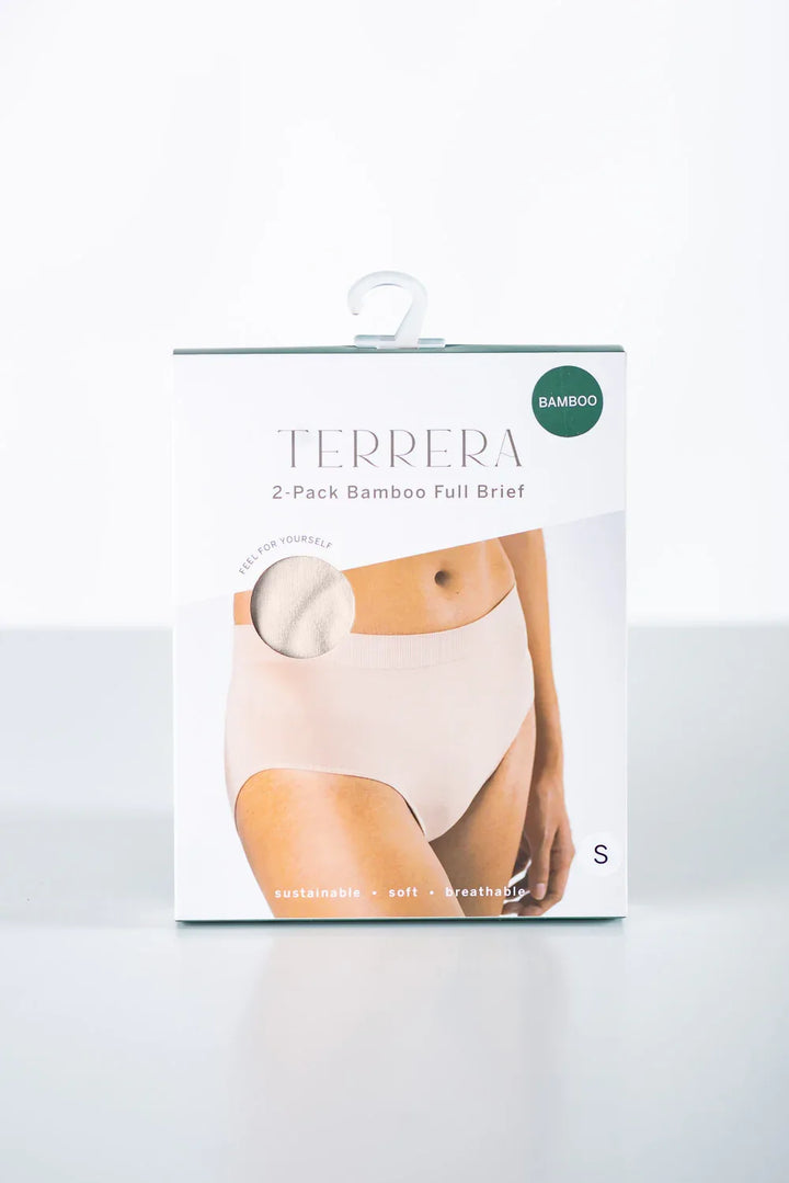 2-Pack Full Brief Bamboo Underwear - Cream - Terrera