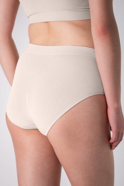 2-Pack Full Brief Bamboo Underwear - Cream