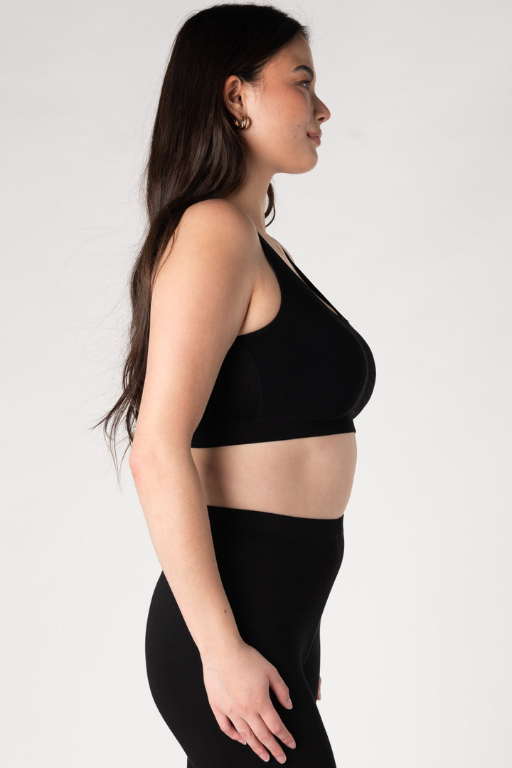 Essential Bamboo Bralette - Black - Terrera