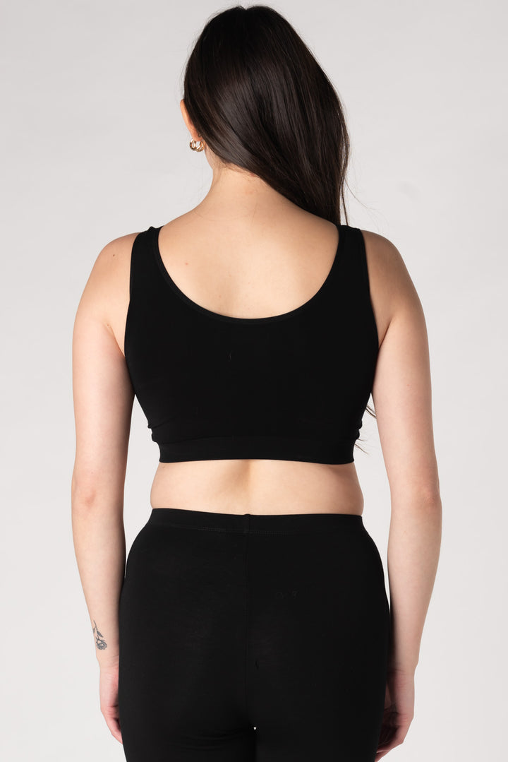 Essential Bamboo Bralette - Black - Terrera
