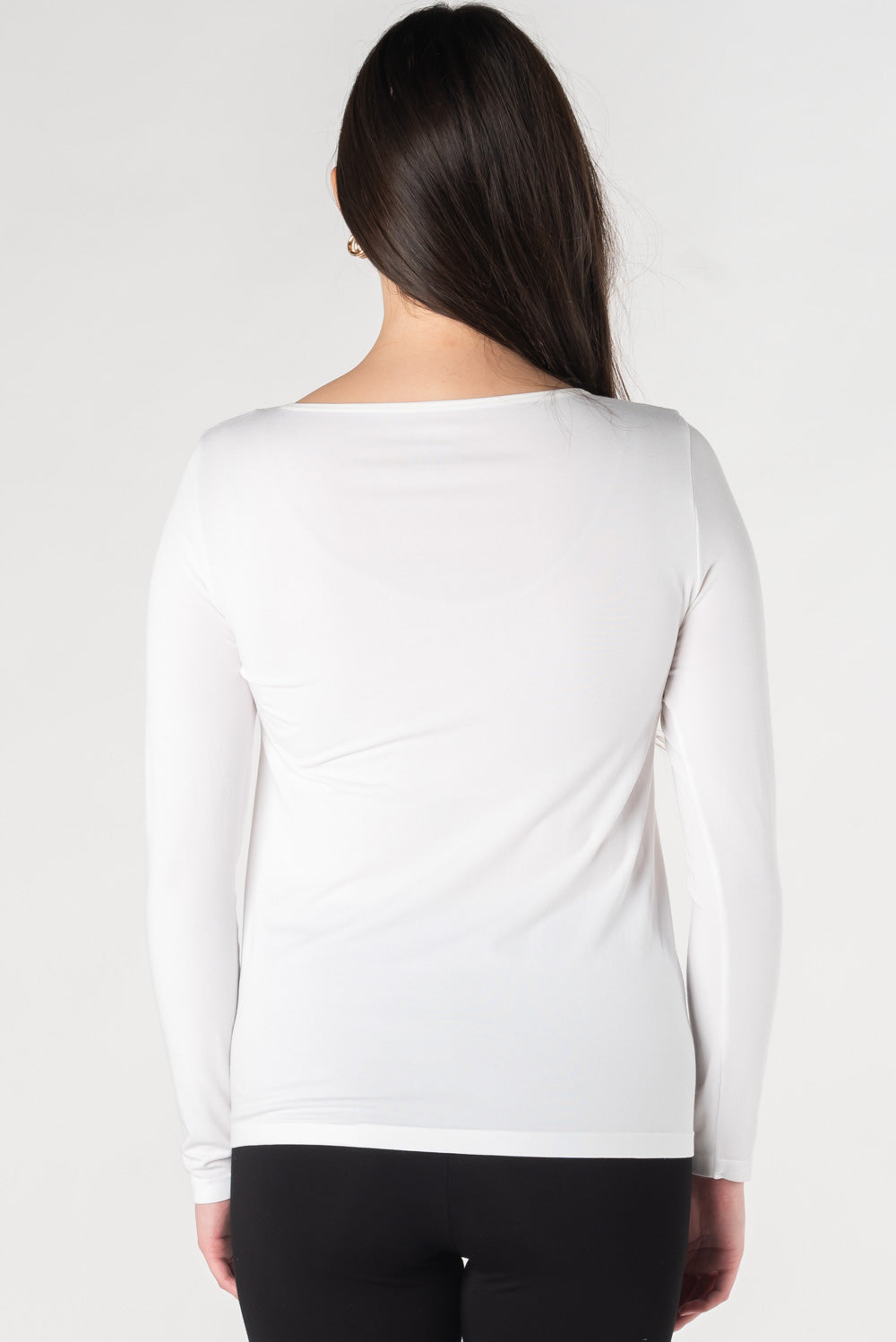 Aurora Seamless Bamboo Long Sleeve - White - Terrera