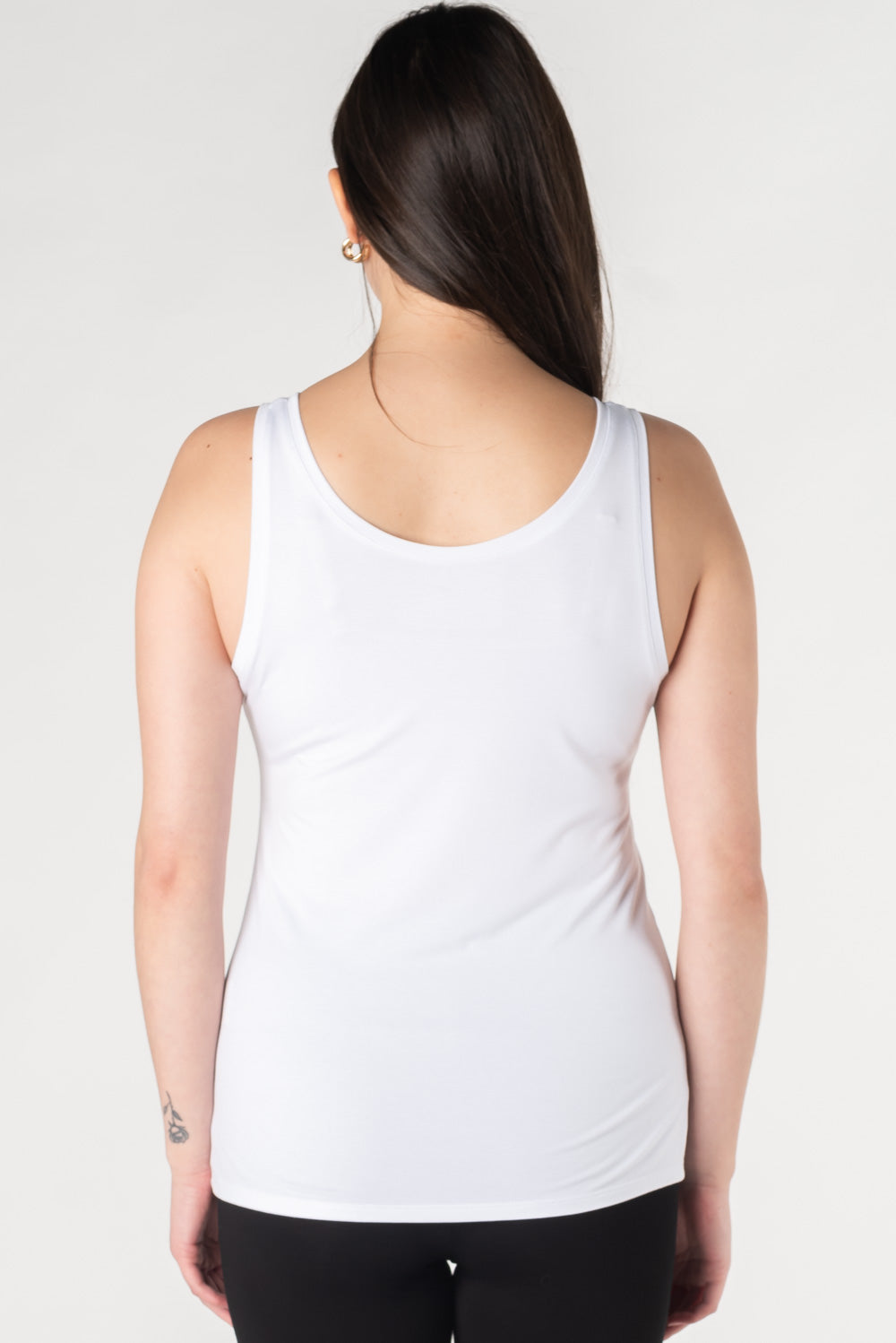 Cindy Bamboo Tank - White - Terrera
