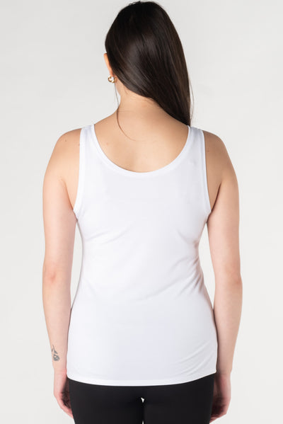 Cindy Bamboo Tank - White