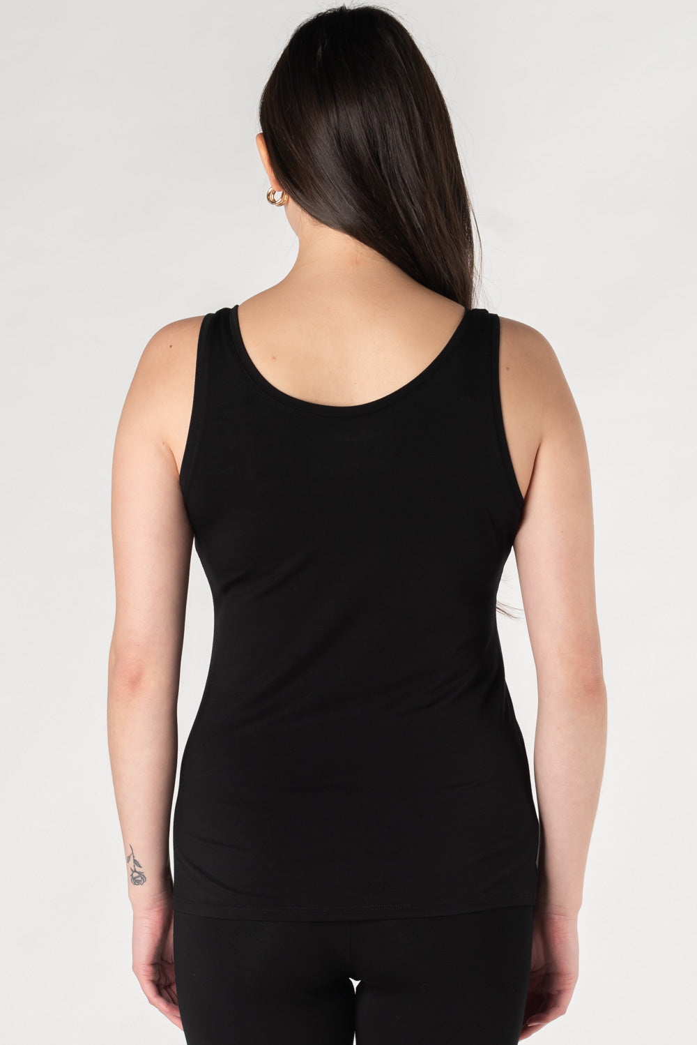 Cindy Bamboo Tank - Black - Terrera