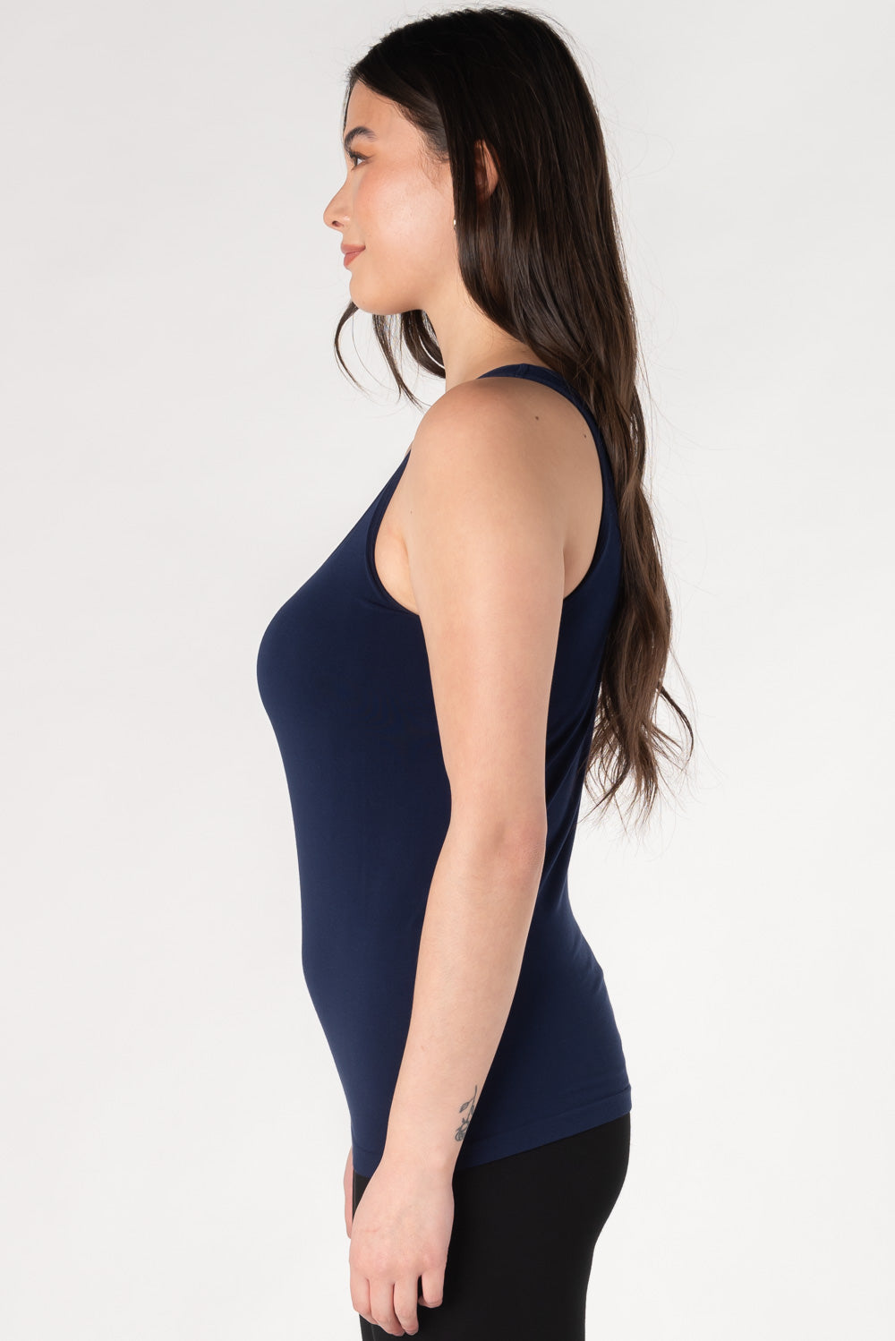 Seamless Bamboo Bra Tank - Ink - Terrera