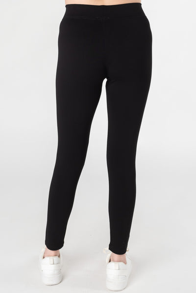 Terry Bamboo Leggings - Black