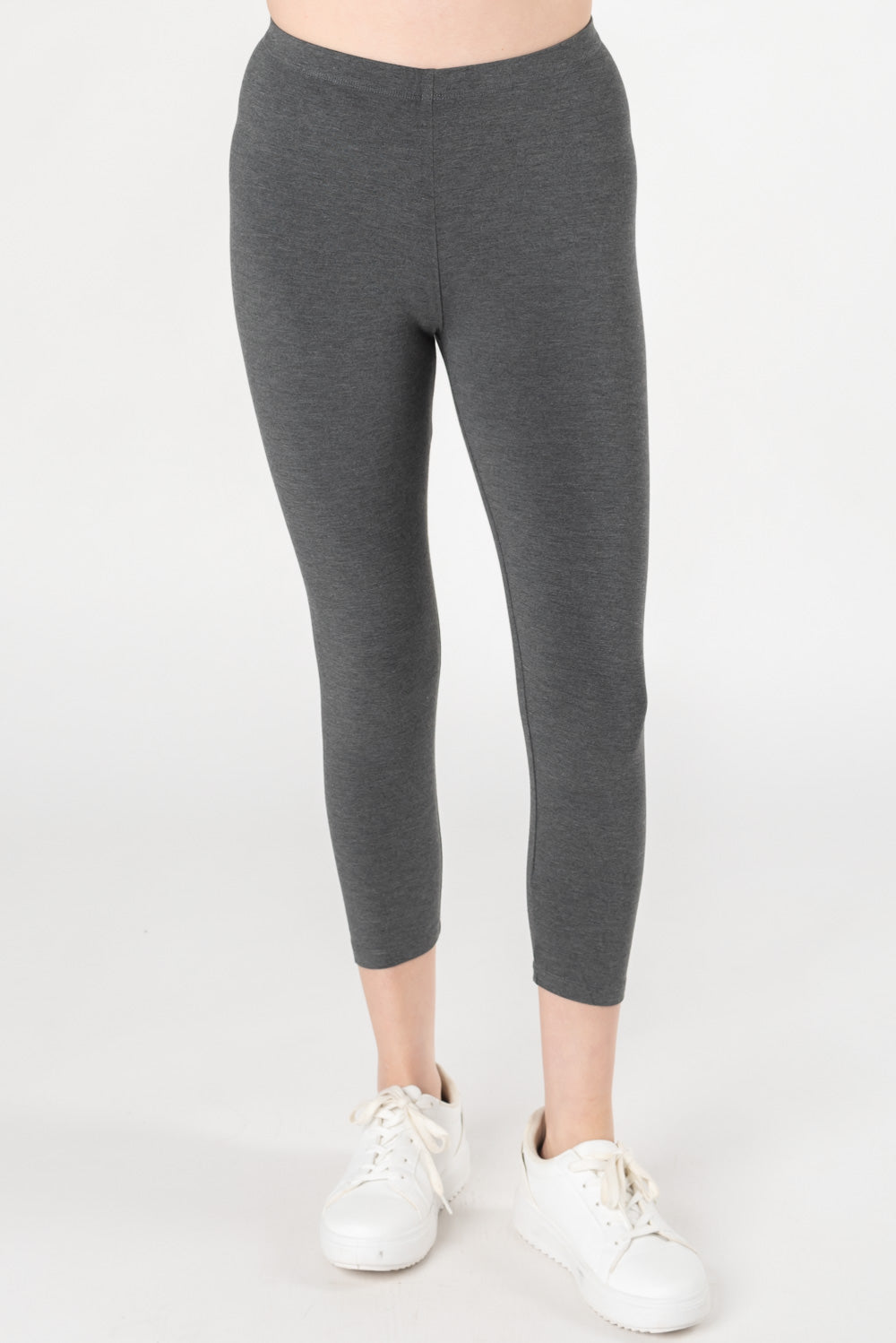 Suri Capri Bamboo Leggings – Heather Charcoal