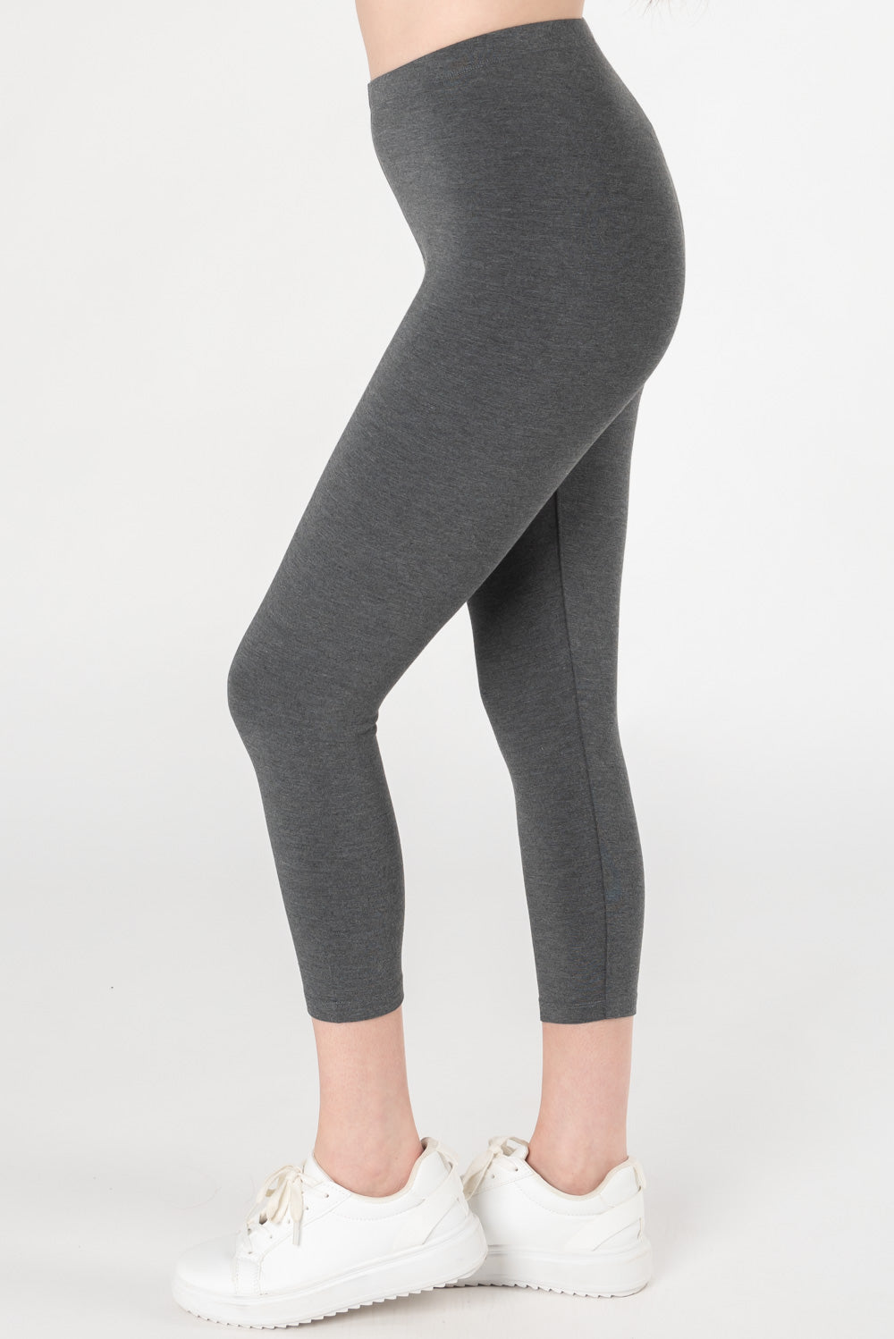 Suri Capri Bamboo Leggings – Heather Charcoal