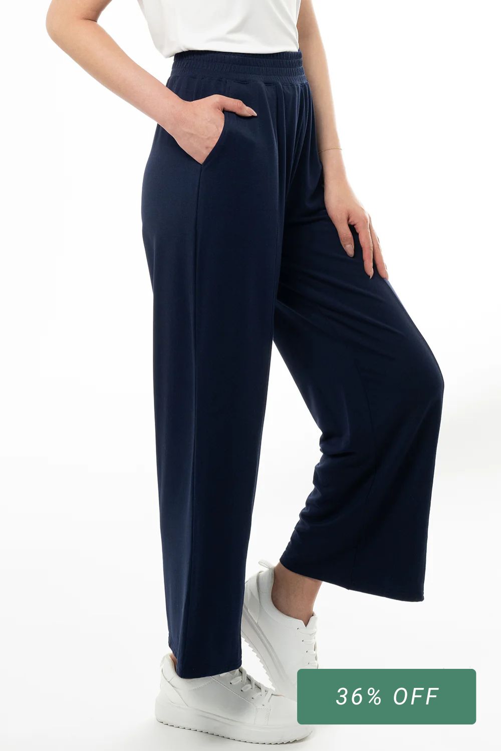 Libby Bamboo Straight Leg Pant - Ink