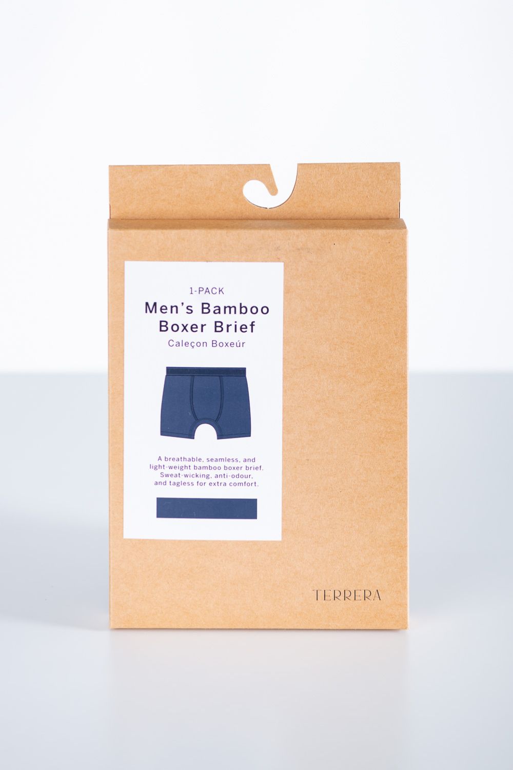 Men's Bamboo Boxer Brief - Ink - Terrera