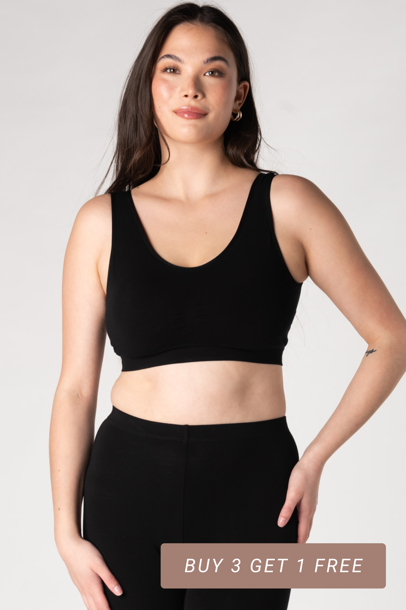 Essential Bamboo Bralette - Black