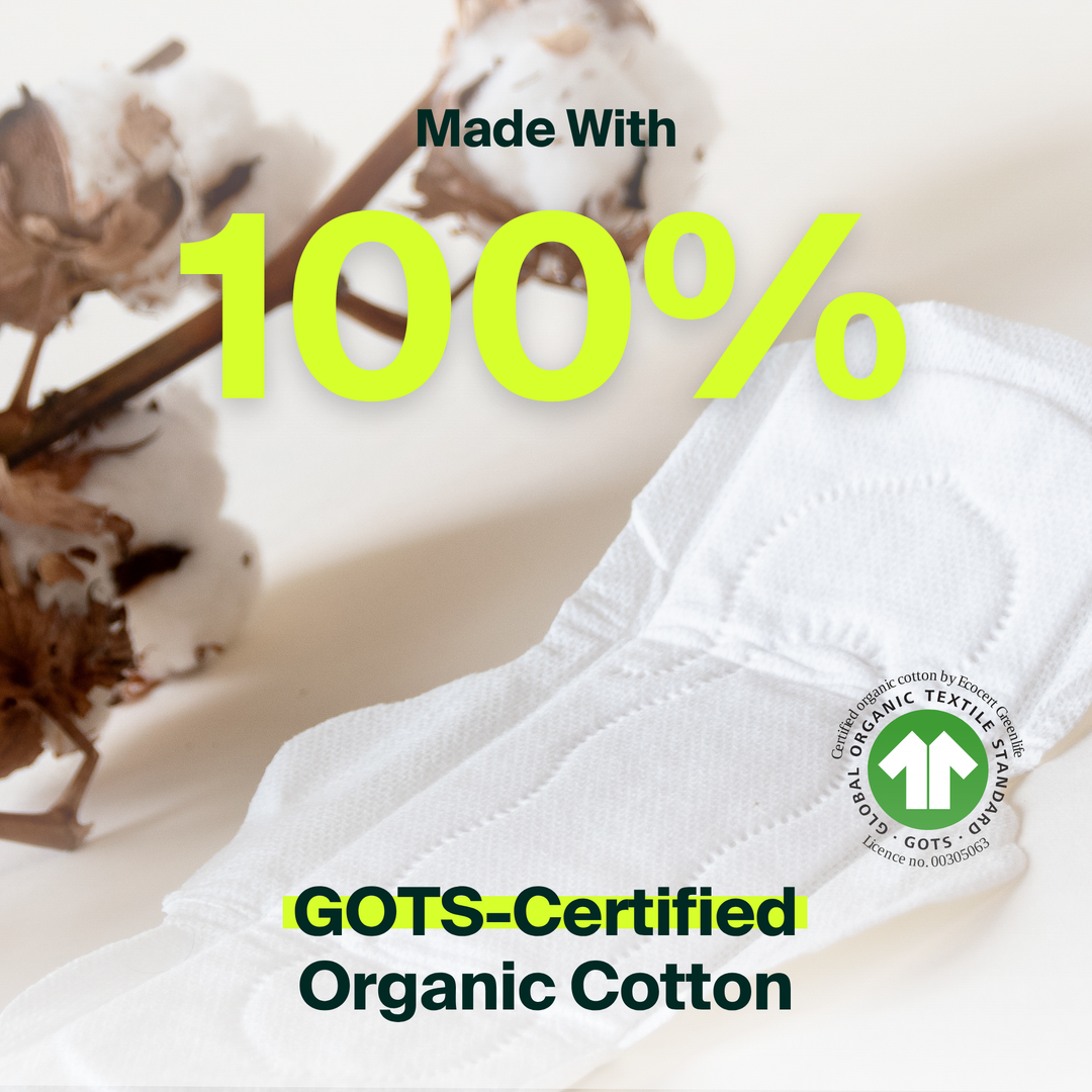 100% Organic Cotton Regular Pads - Bulk (250)