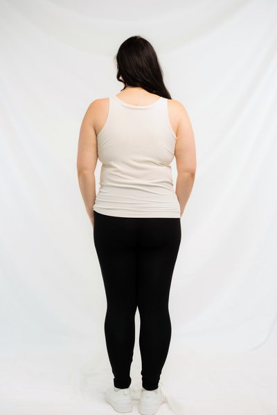 Effortless Bamboo Bra Tank - Cream