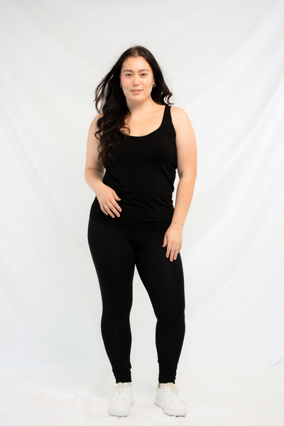 Effortless Bamboo Bra Tank - Black