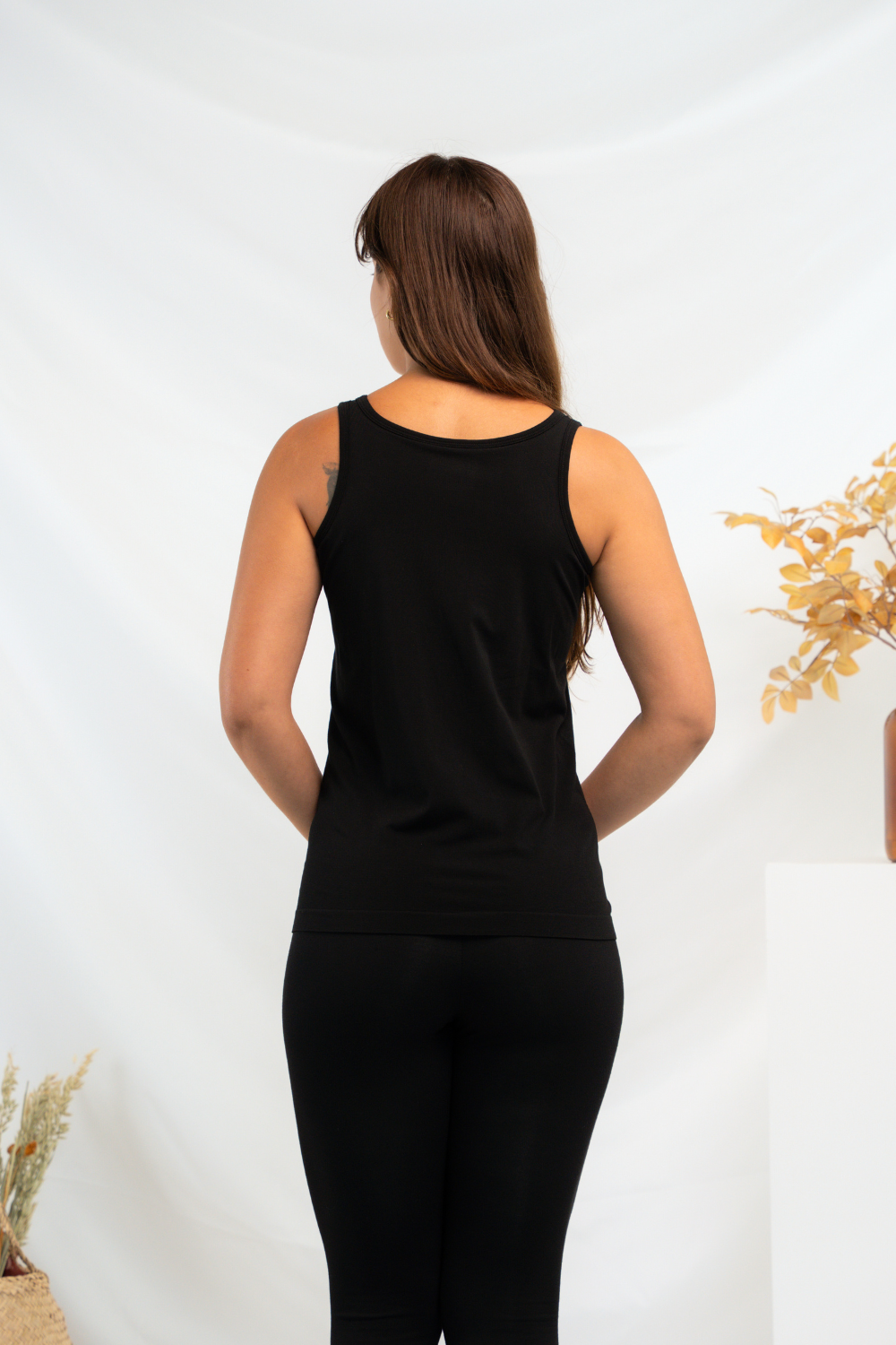 Effortless Bamboo Bra Tank - Black