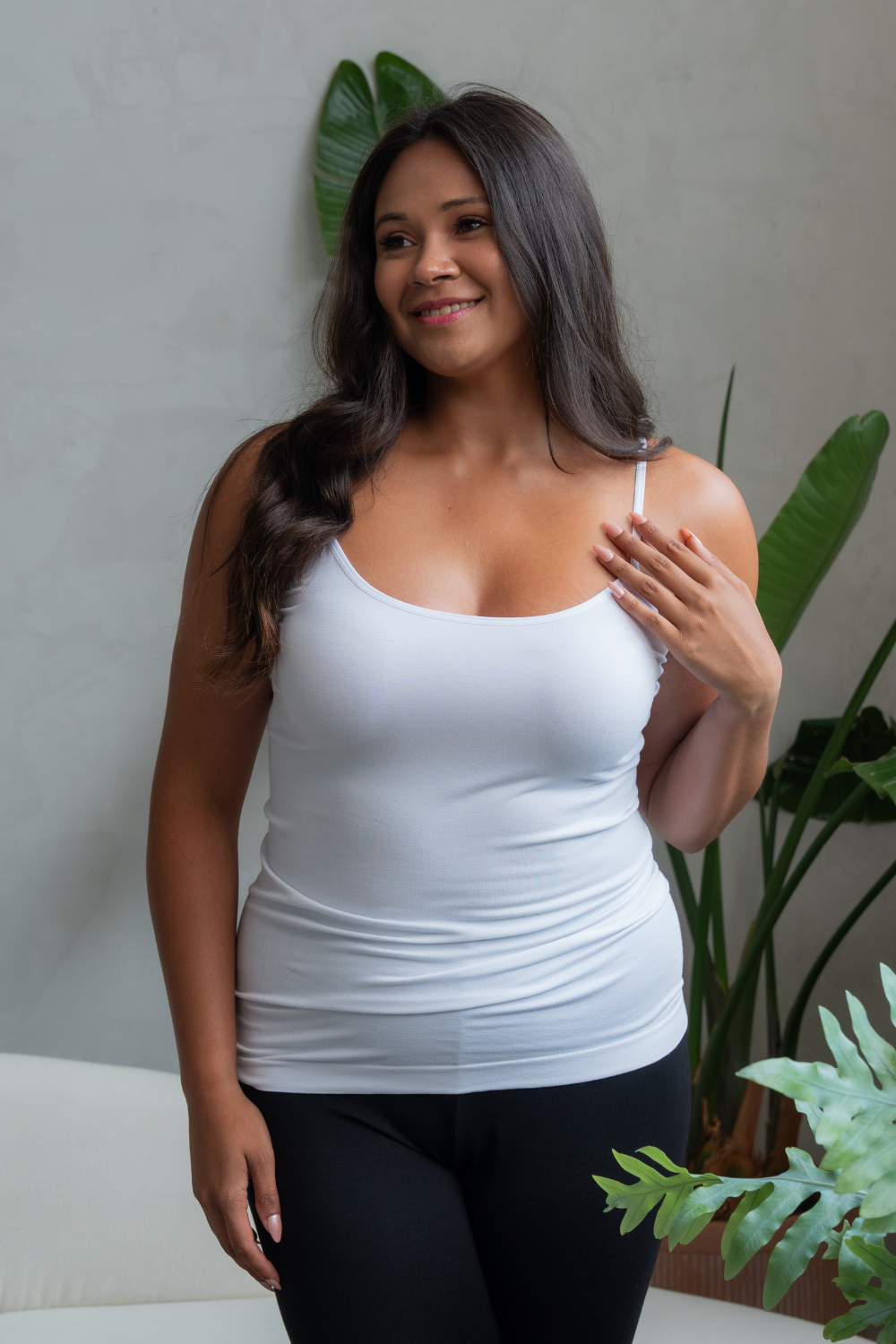 Essential Bamboo Cami - White