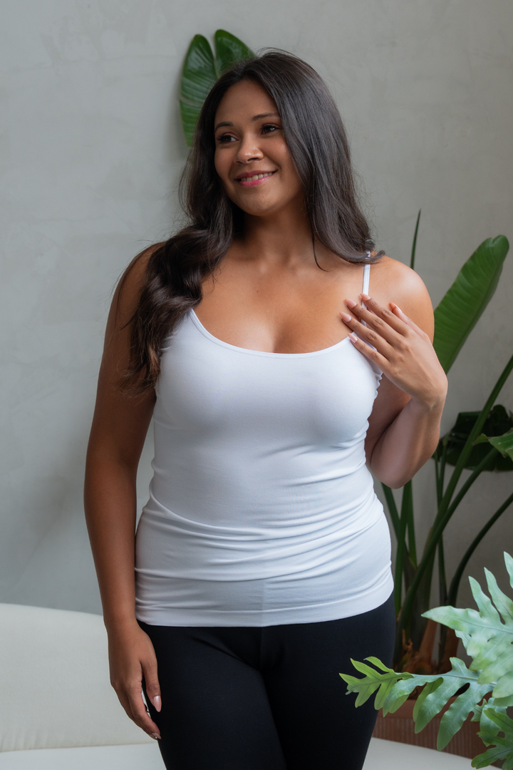 Essential Bamboo Cami - White