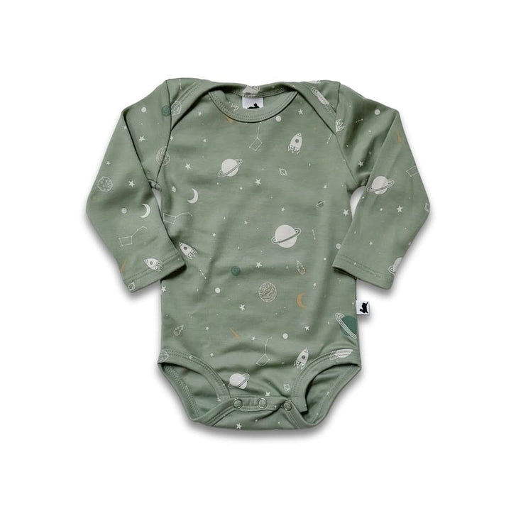 Bamboo Baby Long-Sleeved Bodysuit | Night Sky