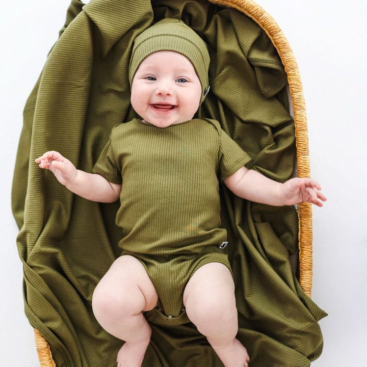 Baby Bamboo Bodysuit | Palm Fronds