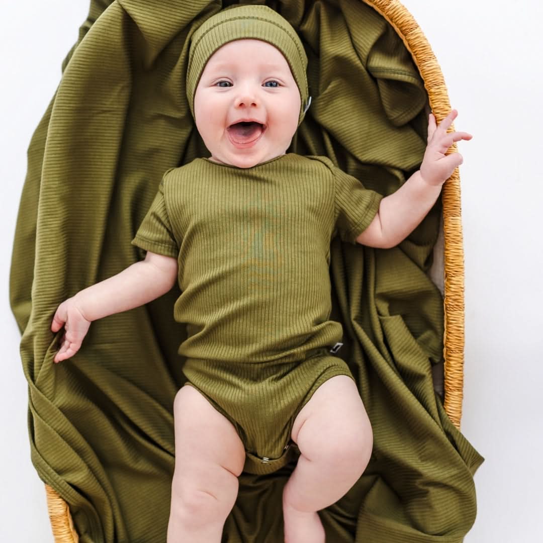 Baby Bamboo Bodysuit | Palm Fronds
