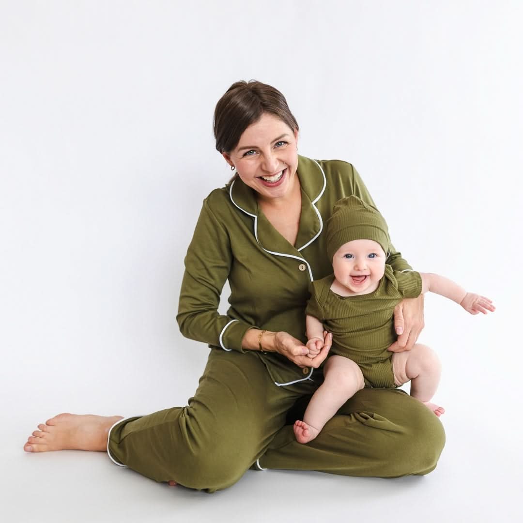 Baby Bamboo Bodysuit | Palm Fronds