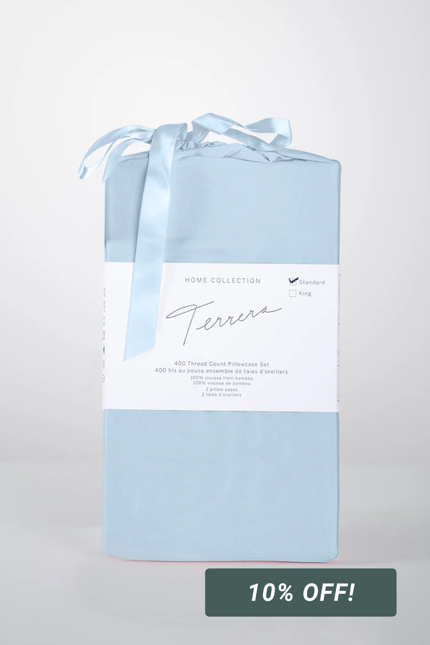 Bamboo Pillowcase Set - Sky