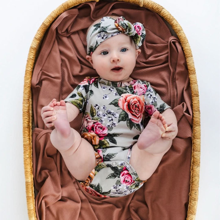Baby Bamboo Bodysuit | Palm Fronds