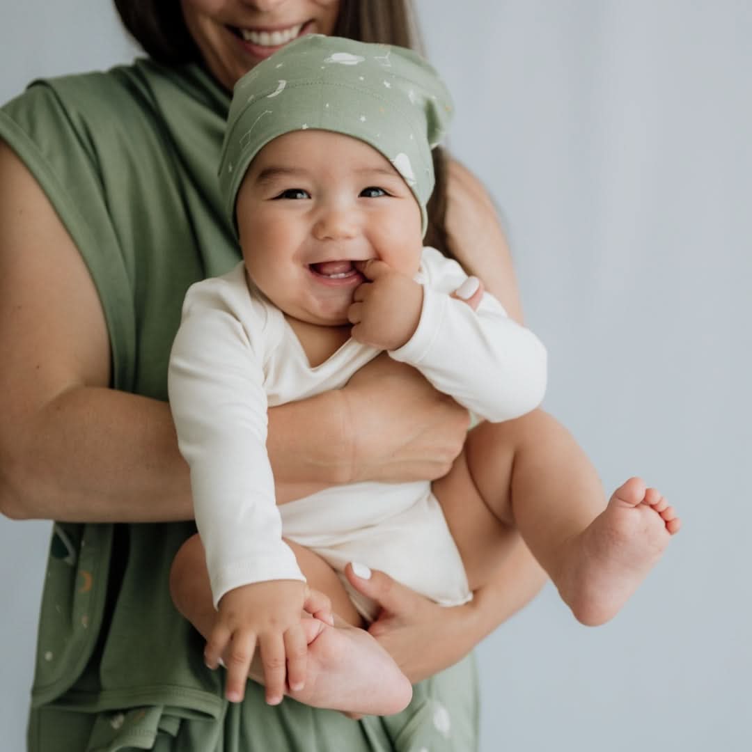 Bamboo Baby Long-Sleeved Bodysuit | Cream