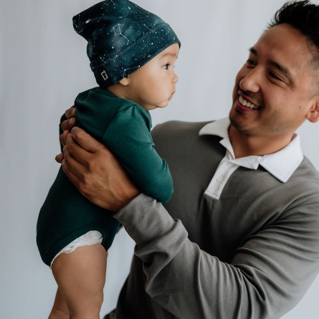 Bamboo Baby Long-Sleeved Bodysuit | Night Sky