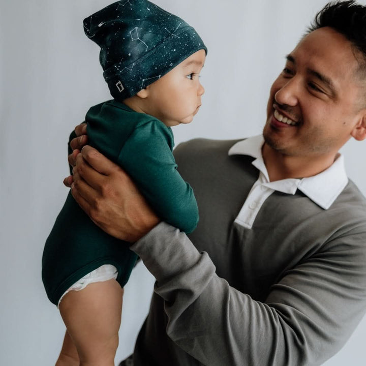 Bamboo Baby Long-Sleeved Bodysuit | Night Sky