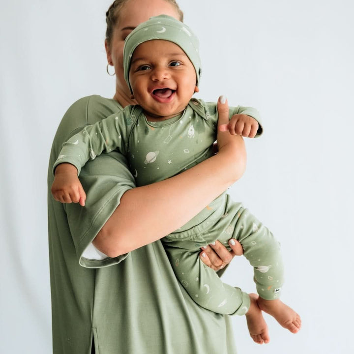 Bamboo Baby Long-Sleeved Bodysuit | Night Sky
