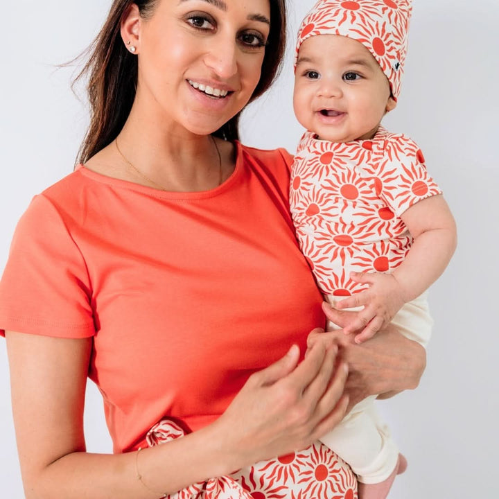 Bamboo Baby Short-Sleeved Bodysuit | Saltwater Floral