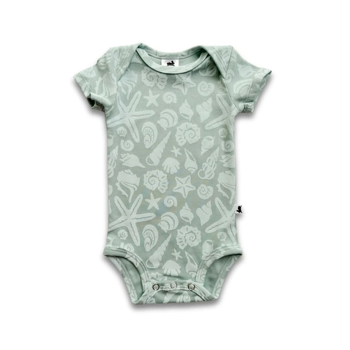 Bamboo Baby Short-Sleeved Bodysuit | Tangerine Crush